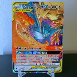 Moltres & Zapdos & Articuno GX - 44/68 - Rare Holo GX - Hidden Fates - NM - Image 1