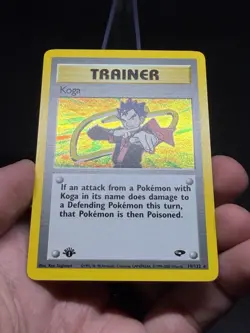 KOGA 2000 POKEMON GYM CHALLENGE 1ST EDITION TRAINER HOLO - Image 4