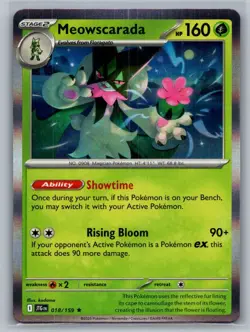 Meowscarada 018/159 Rare Journey Together Pokemon Holo Near Mint - Image 1