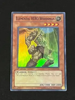 Elemental HERO Woodsman 1st Edition LCGX-EN034 YuGiOh Legendary Collection 2: Th - Image 1