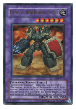 Elemental Hero Rampart Blaster Ultra Rare EEN-EN033 Unlimited LP - Image 1