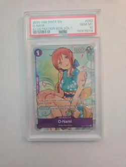 2025 ONE PIECE PROMOS ILLUSTRATION BOX VOL.1 #062 O-NAMI PSA 10 - Image 1
