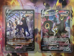 UMBREON V TG22 and UMBREON VMAX TG23 - Lot of 2 Cards Pokemon Brilliant Stars NM - Image 2