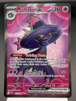Mismagius ex 112/094 - Full Art Holo - Phantsmal Flames Pokemon Card MINT - Image 1
