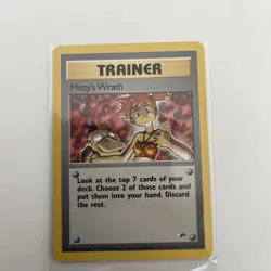 Misty's Wrath 114/132 Gym Heroes Pokemon Card LP - Image 1