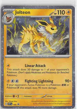 SV: Scarlet & Violet Promo Cards Rare Holo 169 Jolteon - (Cosmos Holo) - Image 1