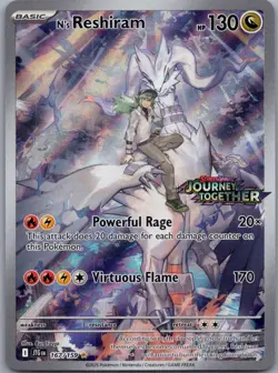 N's Reshiram - (Journey Together Stamped) Illustration Rare Miscellaneous Cards - Image 1