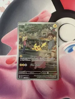 Pikachu 173/165 SV: MEW EN-151 Illustration Rare Pokemon Card (2) - Image 2