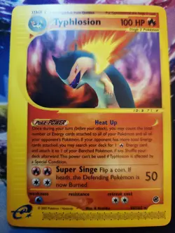 Typhlosion - EX: Expedition (65/165) WotC e-Reader Rare Pokemon Card LP - Image 1
