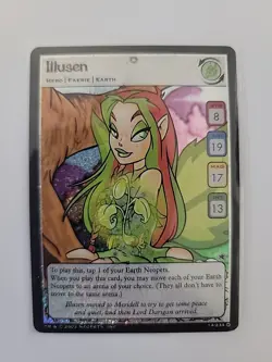 Illusen 14/234 Neopets TCG Base Set ULTRA RARE Card Game HOLO FOIL Faerie Hero - Image 1