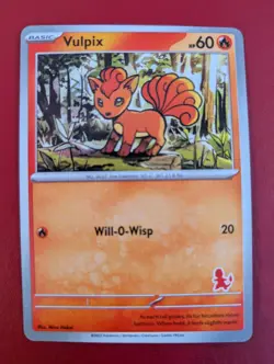 Pokemon Cards Vulpix My First Battle Charmander Stamp Near Mint Unique Art! - Image 1