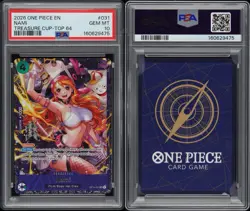 2026 One Piece May Treasure Cup Promos #031 Nami Top 64 Prize Card PSA 10 - Image 3