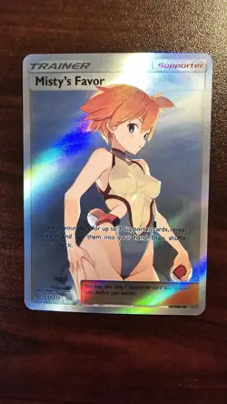 Pokemon Misty's Favor Custom Full Art Holographic Doujin Waifu Anime Card - Image 2