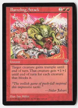 Barreling Attack Rare Mirage Magic: The Gathering Near Mint - Image 1