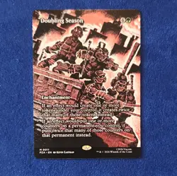 MTG TMNT Doubling Season Borderless PZA #0011 Mythic Rare Near Mint NM Magic - Image 1