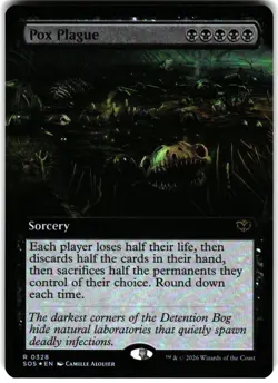 Secrets of Strixhaven #328 Pox Plague (Extended Art)- FOIL - Image 1