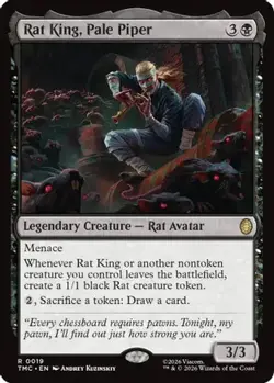 Rat King, Pale Piper 19 Commander: Teenage Mutant Ninja Turtles Magic: MTG NM/M - Image 1
