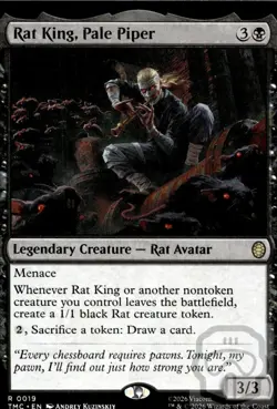 Rat King, Pale Piper 19 Commander: Teenage Mutant Ninja Turtles Magic: MTG NM/M - Image 3
