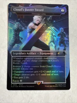 Cloud's Buster Sword - Umezawa's Jitte (Rainbow Foil) Secret Lair Drop Near Mint - Image 1