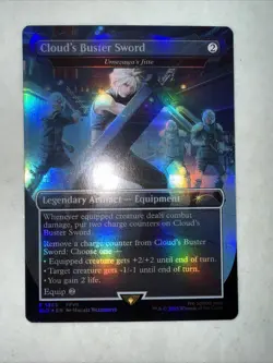 Cloud's Buster Sword - Umezawa's Jitte (Rainbow Foil) Secret Lair Drop Near Mint - Image 2