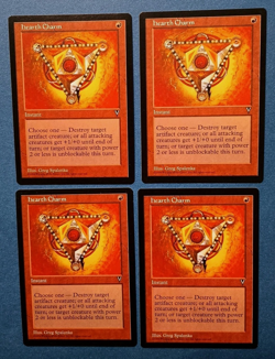 Magic the Gathering MTG Visions HEARTH CHARM X 4 VLP/EX C 1997! - Image 1