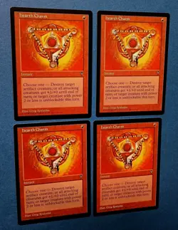 Magic the Gathering MTG Visions HEARTH CHARM X 4 VLP/EX C 1997! - Image 2