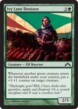 1x Ivy Lane Denizen - Foil Moderate Play, English Gatecrash MTG Magic - Image 1