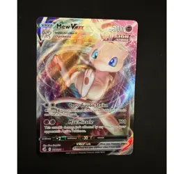 Pokemon TCG Mew VMAX Ultra Rare Full Art Holo Swsh08 114/264 Eng 310 HP - Image 1