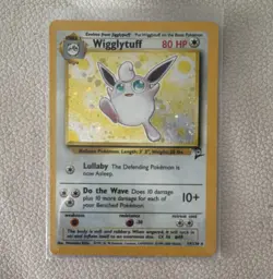 Pokemon Wigglytuff Base Set 2 Holo Rare 19/130 80 HP Stage 1 WotC English - Image 1