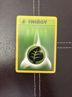 Pokemon TCG - Grass Energy - 99/102 - Base Set - LP Unlimited Common (1999) - Image 1