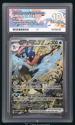 Pokemon TCG Greninja EX SVP132 Shrouded Fable Promo Graded ACE 10 - Image 1