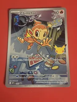 Chimchar 2025 Pokemon First Partner Illustration Collection - Image 1