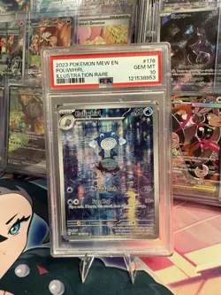 POKEMON POLIWHIRL ILLUSTRATION RARE 176/165 SV 151 PSA 10 - Image 1