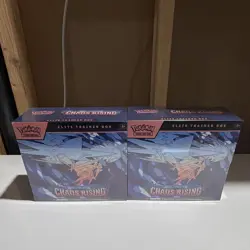 Pokemon TCG Mega Evolution Chaos Rising Elite Trainer Box Lot of 2 ETB English - Image 1