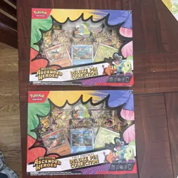Pokemon Ascended Heroes Deluxe Pin Collection Lot Of 2 - Image 1