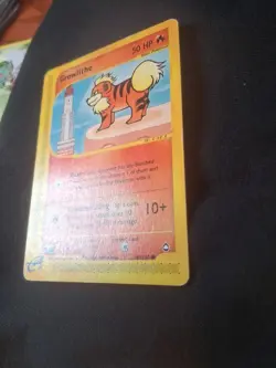 Growlithe 80/147 Aquapolis Non-holo E-reader Pokemon Tcg - Image 2