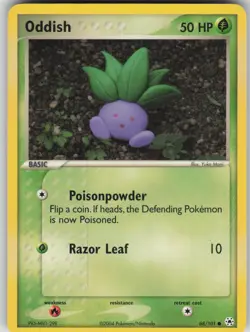Pokemon TCG Oddish Common Hidden Legends 68/101 - Image 1