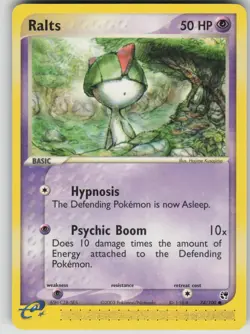 Pokemon TCG Ralts Common EX Battle Stadium 74 - Image 1