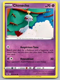 Chimecho 072/185 Common Vivid Voltage Pokemon Near Mint Asako Ito Crochet Art - Image 1