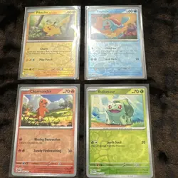 Pokemon 151 Cosmos Promo Set Pikachu Squirtle Charmander Bulbasaur Costco NM - Image 1