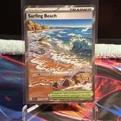Surfing Beach 114/086 Chaos Rising Holo Ultra Rare Pokemon English NM - Image 1