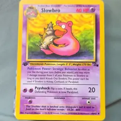 Pokemon TCG Slowbro Stage 1 1st Edition Fossil 43/62 1999 60 HP Uncommon Regular - Image 1