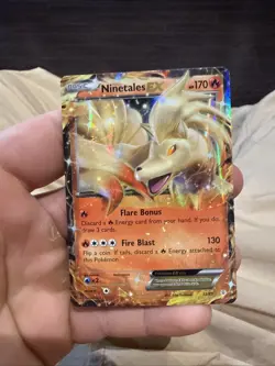 Pokemon Ninetales EX Fates Collide 13/83 Full Art Holo Ultra Rare EN Hp - Image 1