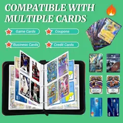 1Pcs 400 Pockets Large Capacity Trading Card Binder Collection Case Book Display - Image 2