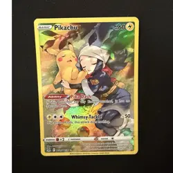 Pokemon TCG Pikachu Holo Full Art Ultra Rare Swsh11 TG05/TG30 Eng Basic 60 HP - Image 1