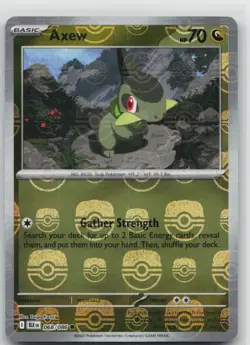 NM Axew (Master Ball Pattern) 068/086 Common Black Bolt Pokemon - Image 1
