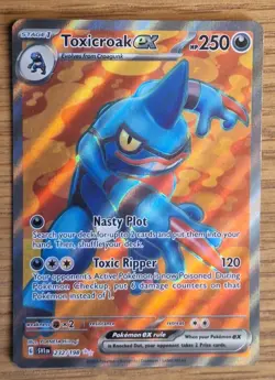 Toxicroak EX 232/198 Sv01 Ultra Rare Base Set Scarlet Violet Full Art - Image 1