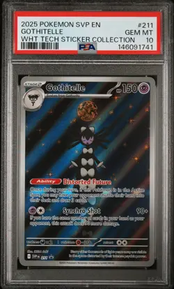 2025 POKEMON SVP EN-SV BLACK STAR PROMO #211 GOTHITELLE PSA 10 - Image 1