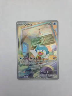 Pokemon TCG Quaxly Sv02: Paldea Evolved Illustration Rare Full Art Holo 206/193 - Image 1