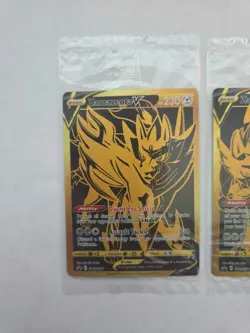 Pokemon Zacian V SWSH076 & Zamazenta V SWSH077 Gold Promos Sealed (NM) - Image 2